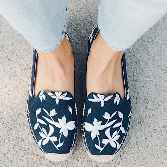 Soludos | Shiloh Embroidered Leaf Espadrilles US 8 - Picture 2 of 7